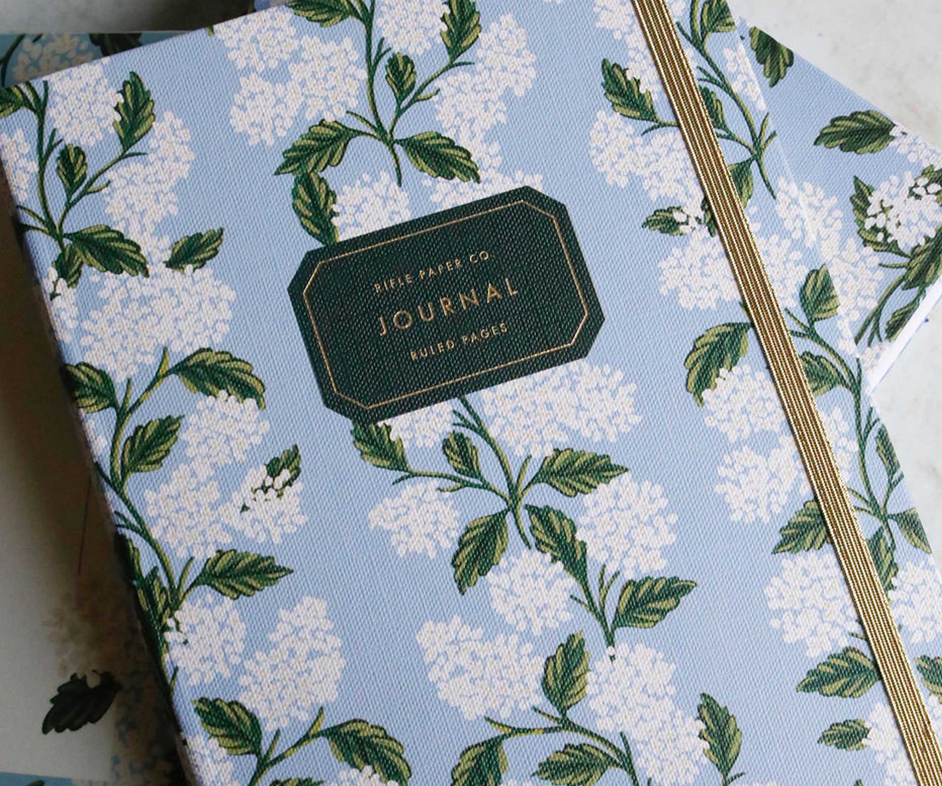 Journal with Pen - Hydrangea